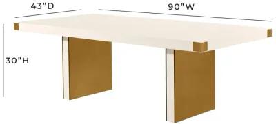 Selena Cream Ash Dining Table