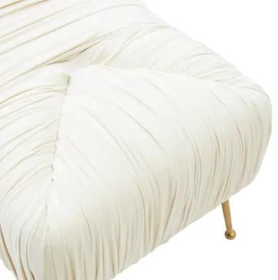 Jessica Cream Velvet Bench