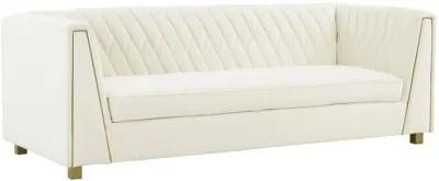 Wafa Cream Velvet Sofa