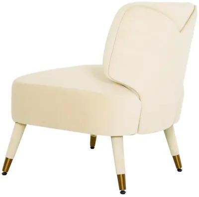 Athena Cream Velvet Accent Chair