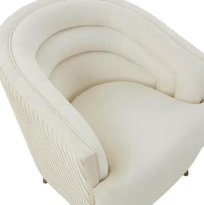 Jules Cream Velvet Accent Chair