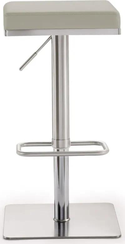 Bari Light Grey Stainless Steel Barstool