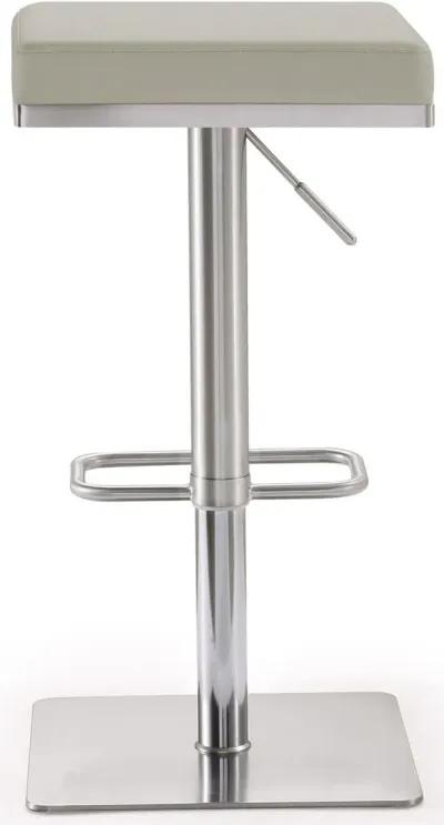 Bari Light Grey Stainless Steel Barstool