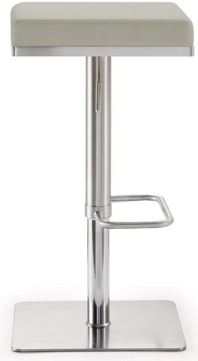 Bari Light Grey Stainless Steel Barstool