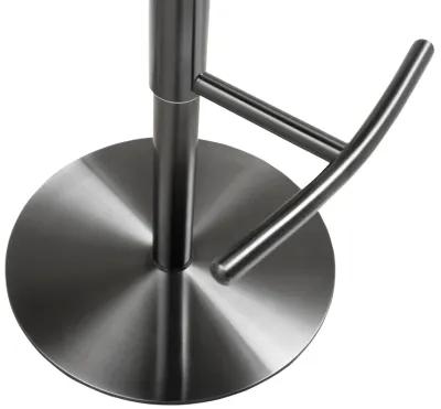 Cosmo Black Performance Vegan Leather on Black Steel Barstool