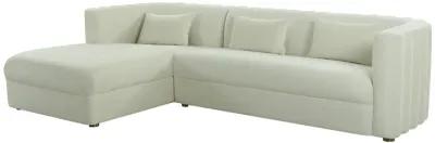 Callie Cream Velvet Sectional - LAF