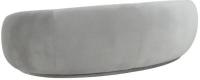 Kendall Light Grey Velvet Sofa