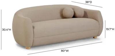 Judy Light Brown Boucle Sofa