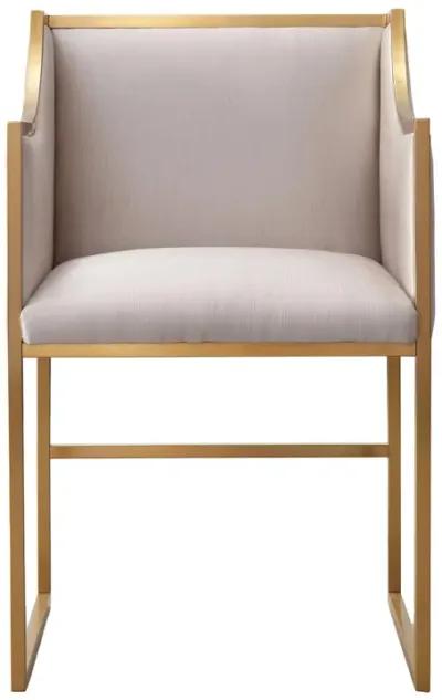 Atara Cream Velvet Gold Chair