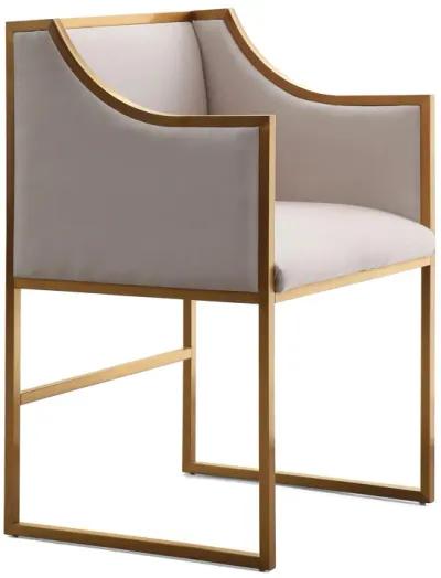 Atara Cream Velvet Gold Chair