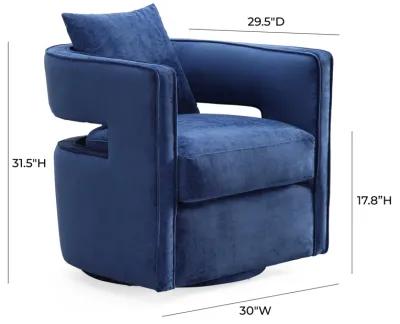 Kennedy Navy Swivel Chair