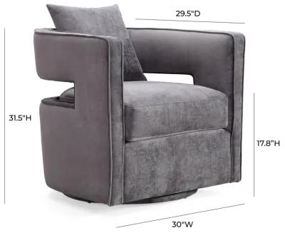 Kennedy Grey Swivel Chair