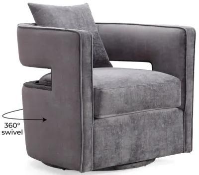 Kennedy Grey Swivel Chair