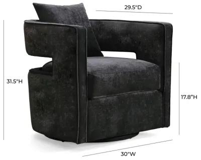 Kennedy Black Swivel Chair