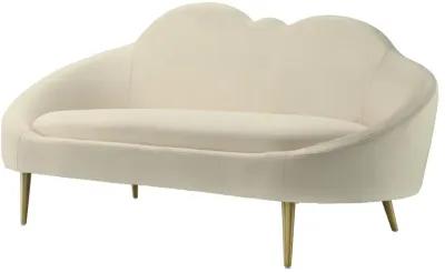 Cloud Cream Velvet Settee