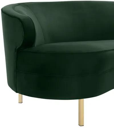 Baila Forest Green Velvet Sofa