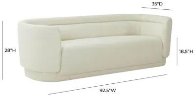 Macie Cream Linen Sofa