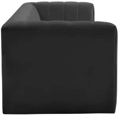 Norah Black Velvet Sofa