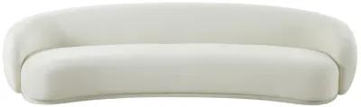 Kendall Cream Velvet 120 Inch Sofa