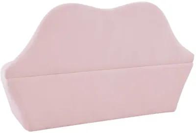 Lips Blush Velvet Settee