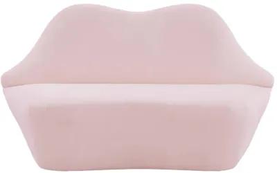 Lips Blush Velvet Settee