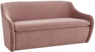 Cellia Mauve Velvet Loveseat