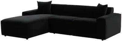 Olafur Black Velvet Sectional - LAF