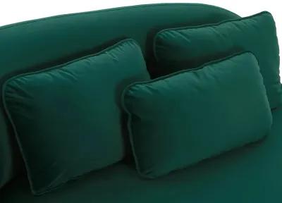 Galet Green Velvet Chaise