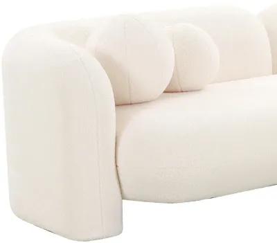 Amelie Cream Faux Fur Sofa