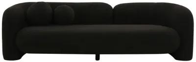 Amelie Black Faux Fur Sofa