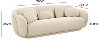 Misty Cream Boucle Sofa