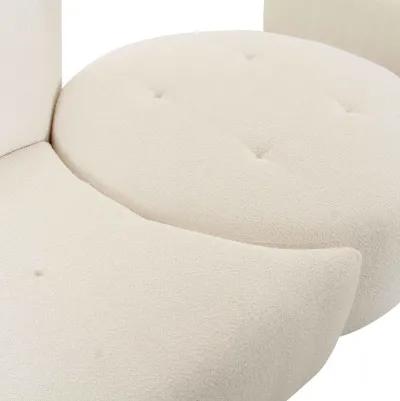 Fickle Cream Boucle 4-Piece Modular RAF Sectional