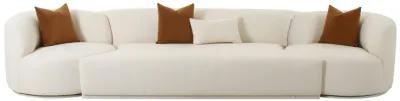 Fickle Cream Boucle 3-Piece Modular Sofa