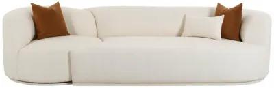 Fickle Cream Boucle 2-Piece Modular RAF Sofa