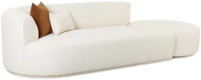 Fickle Cream Boucle 2-Piece Chaise Modular LAF Sofa