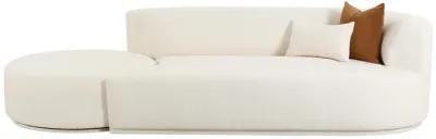 Fickle Cream Boucle 2-Piece Chaise Modular RAF Sofa