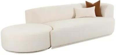 Fickle Cream Boucle 2-Piece Chaise Modular RAF Sofa