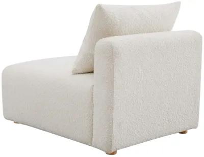 Hangover Cream Boucle Modular Armless Chair