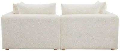 Hangover Cream Boucle Loveseat