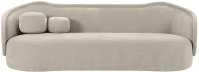 Circe Taupe Textured Velvet Sofa