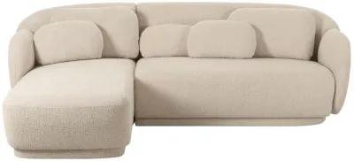 Misty Cream Boucle Sectional - LAF