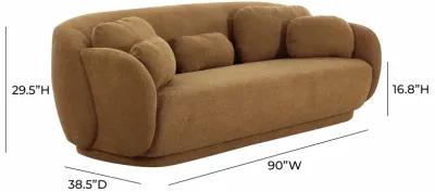 Misty Brown Boucle Sofa