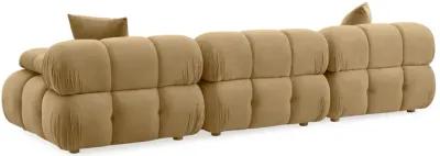 Calliope Cafe Au Lait Performance Velvet Modular Sofa