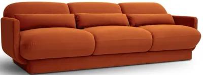 Azalea Rust Orange Velvet Sofa