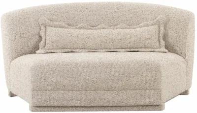 Marion Two-Tone Textured Boucle Armless Loveseat