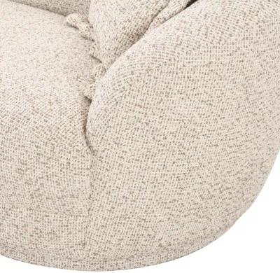 Marion Two-Tone Textured Boucle Loveseat - RAF