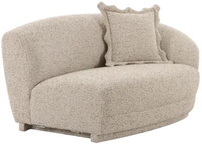 Marion Two-Tone Textured Boucle Loveseat - RAF