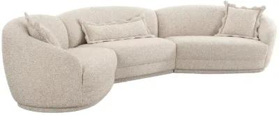 Marion Two-Tone Textured Boucle Large Sectional