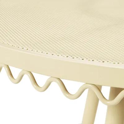 Erica Cream Wrought Iron Outdoor Cafe Table