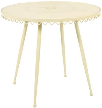 Erica Cream Wrought Iron Outdoor Cafe Table